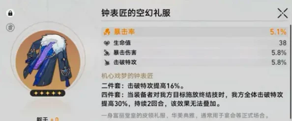 崩坏星穹铁道：机心戏梦钟表匠套装更新爆料与最强击破阵容搭配解析